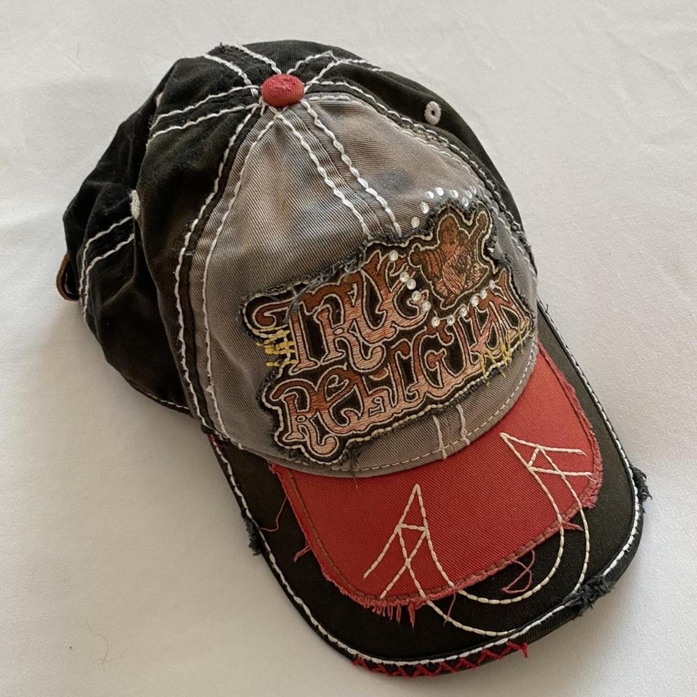 Vintage Black and red True Religion cap